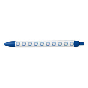 Happy To Serve You Blue Greek Diner Coffee Cup Pen