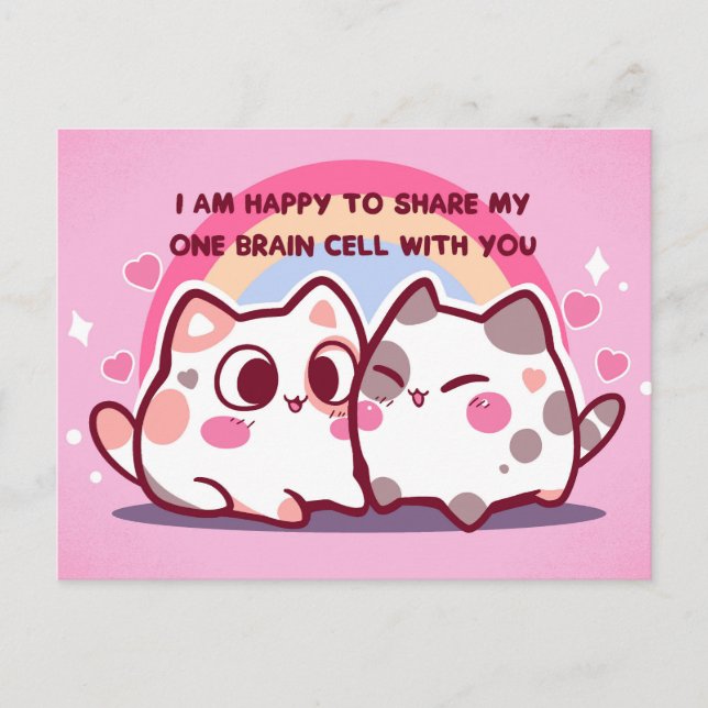 Happy to share my brain cell postcard (Front)