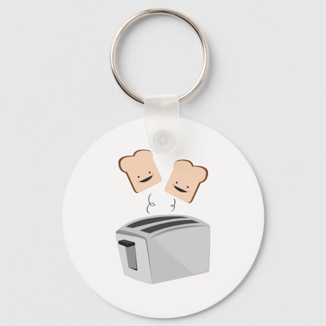 Happy Toaster Key Ring (Front)