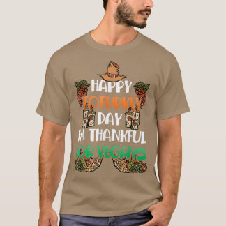 Happy Tofurkey Day Vegans Vegetarian Tofu Lover T-Shirt