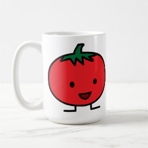 Happy Tomato Red Vegetable Fruit Coffee Mug