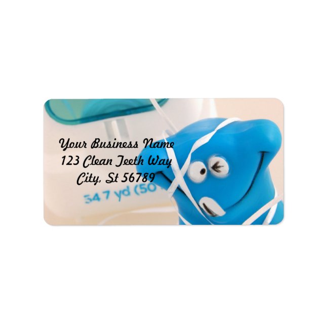 Happy Tooth Address Label (Front)
