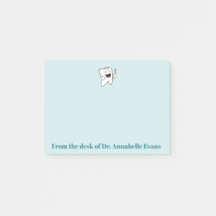Happy Tooth and Brush Post-it Notes