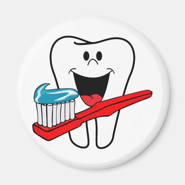 Happy tooth magnet (Front)