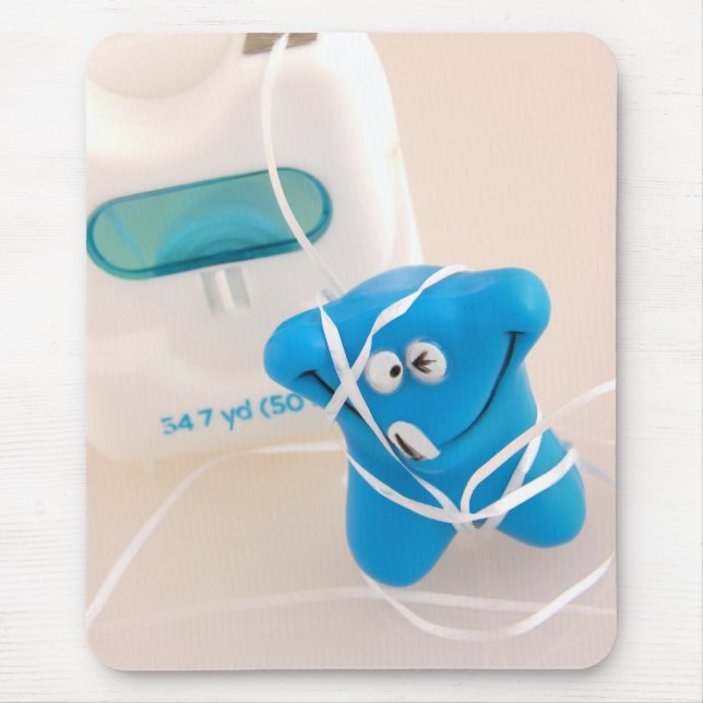 Happy Tooth Mouse Mat (Front)