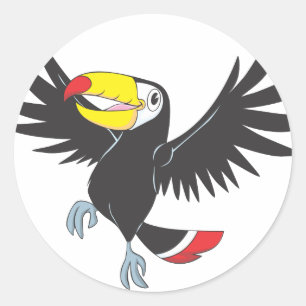 Happy Toucan Classic Round Sticker