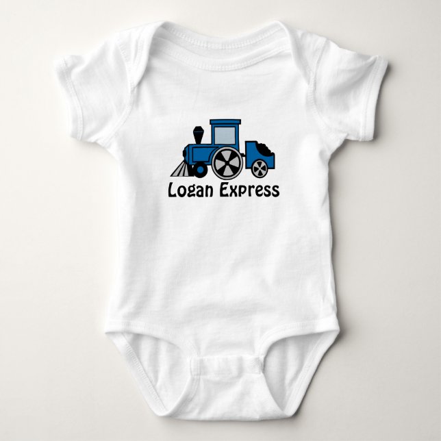 Happy Tracks Baby Bodysuit (Front)