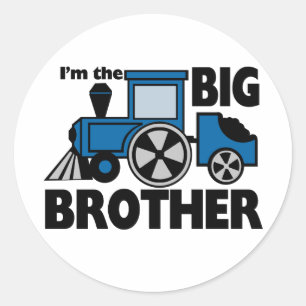 Happy Tracks Big Brother Classic Round Sticker