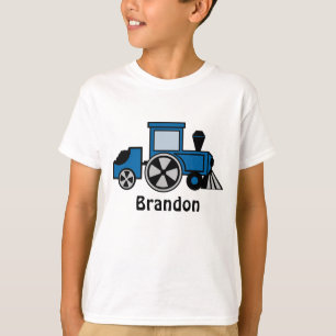 Happy Tracks/ Blue Train Engine T-Shirt