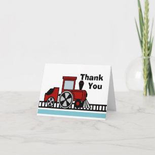 Happy Tracks Choo Choo Thank You Card