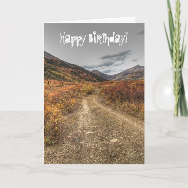 Happy Trail; Happy Birthday Card (Front)