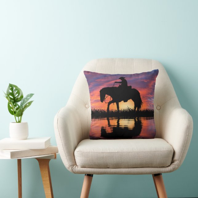HAPPY TRAILS COWBOY  CUSHION (Chair)