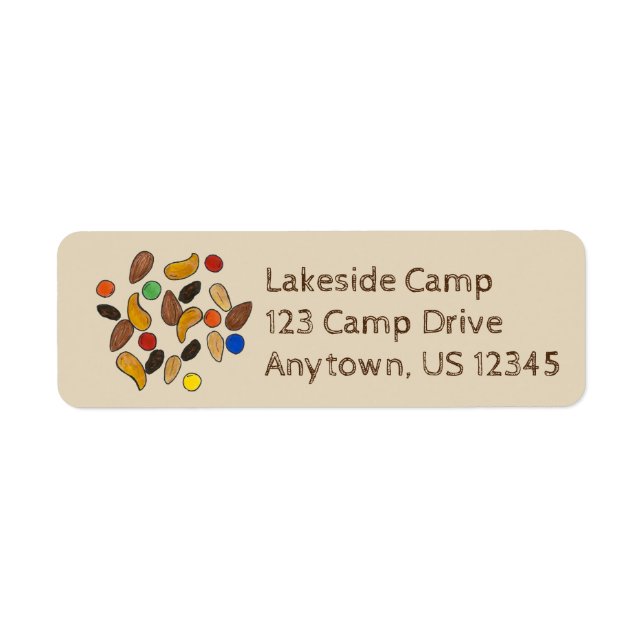 Happy Trails Summer Camp Camping Trail Mix Nuts (Front)