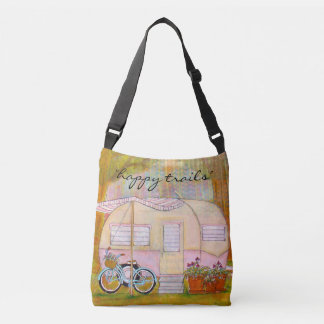 Happy Trails Vintage Trailer Tote Bag