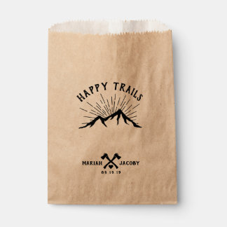 Happy Trails Wedding Favour DIY Trail Mix Bags