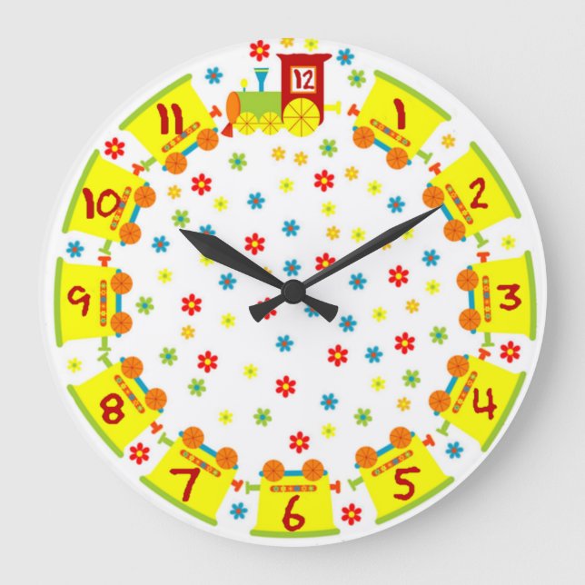 Happy train large clock (Front)