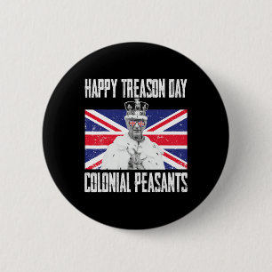 Happy Treason Day King Charles Iii British Funny 4 6 Cm Round Badge