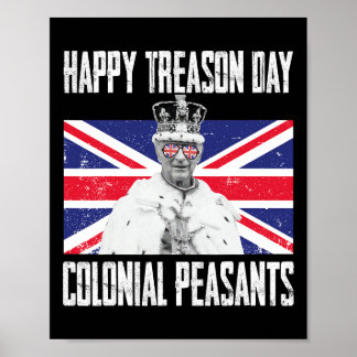 Happy Treason Day King Charles Iii British Funny 4 Poster