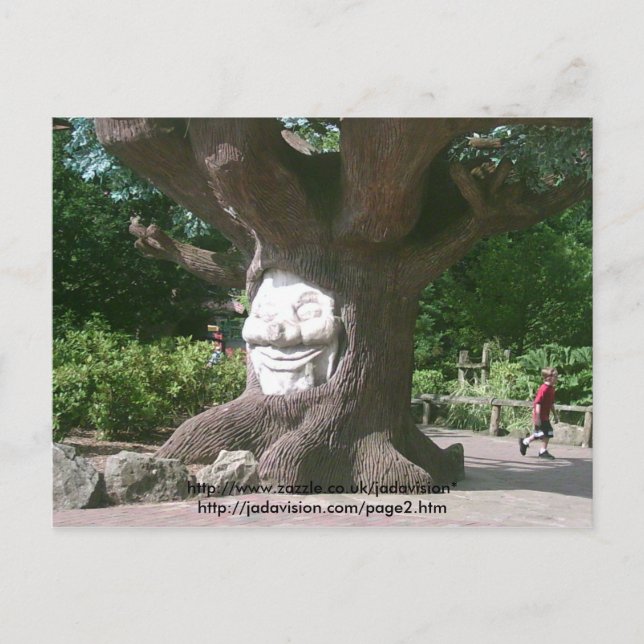 Happy Tree at Alton Towers Postcard (Front)