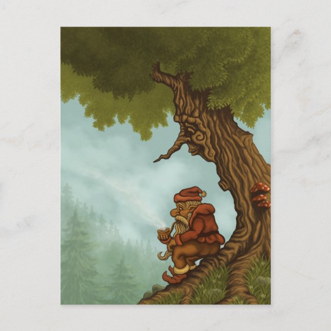 happy tree fantasy postcard (Front)