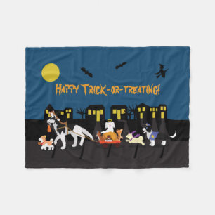 Happy Trick or Treating! Fleece Blanket