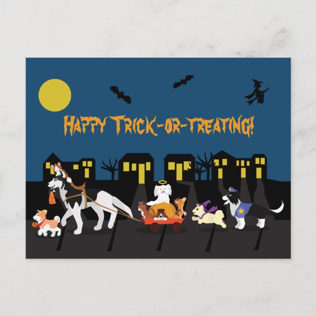 Happy Trick or Treating! Postcard (Front)