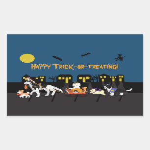 Happy Trick or Treating! Rectangular Sticker