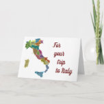 **HAPPY TRIP FOR YOU** TO **ITALY** CARD<br><div class="desc">This card is PERFECT if you have an Italian friend,  relative or ANYONE in your life who is GOING ON A TRIP ****TO ITALY***</div>