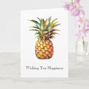 Happy Tropical Pineapple Card