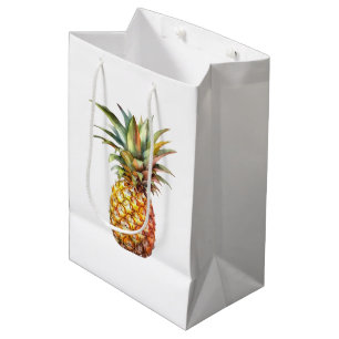 Happy Tropical Pineapples Medium Gift Bag