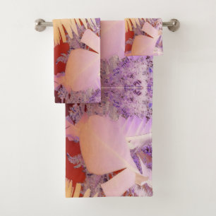 Happy Tropical Vibes Palm Trees Bath Towels