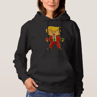 Happy Trump Funny Trump Bull Bear Trump Meme Chibi Hoodie