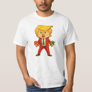 Happy Trump Funny Trump Bull Bear Trump Meme Chibi T-Shirt
