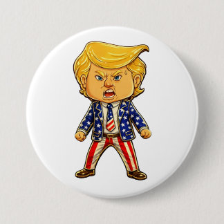 Happy Trump Lapel Pin MAGA US Flag Patriotic Meme
