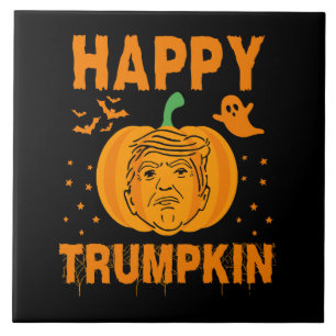 Happy Trumpkin Make Halloween Great Again Tile