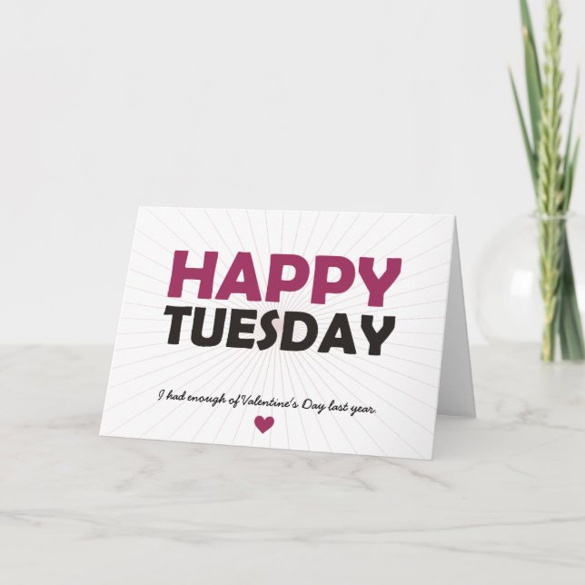 Happy Tuesday Holiday Card (Front)
