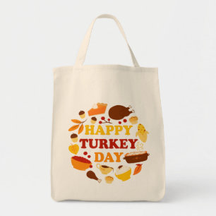 Happy Turkey Day Feast Tote Bag