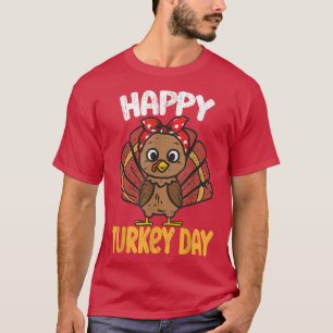 Happy Turkey day Funny Thanksgiving 2022 Autumn Fa T-Shirt
