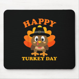 Happy Turkey Day Gifts Cute Thanksgiving Shirts Wo Mouse Mat