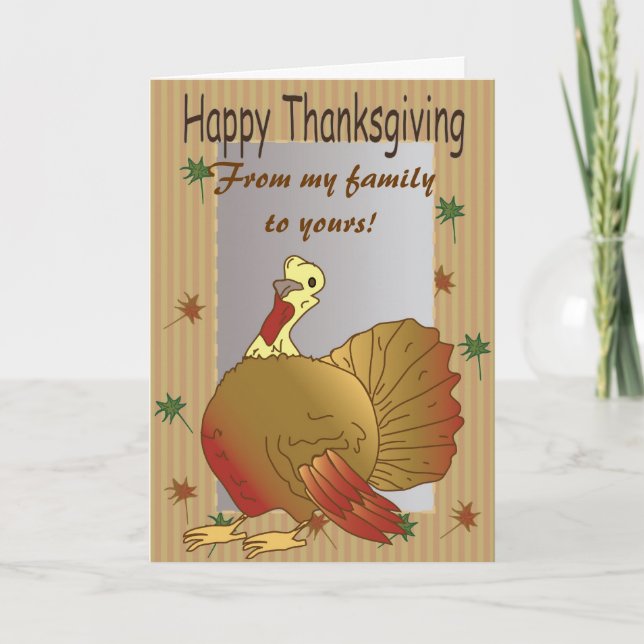 Happy Turkey Day! Holiday Card (Front)