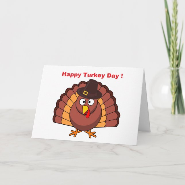 HAPPY TURKEY DAY HOLIDAY CARD (Front)