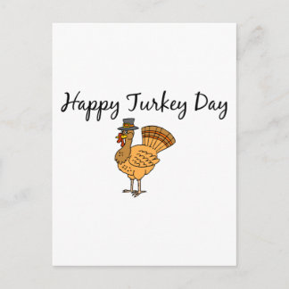 Happy Turkey Day! Holiday Postcard