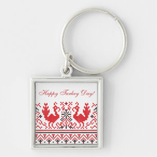 Happy Turkey Day! Key Ring