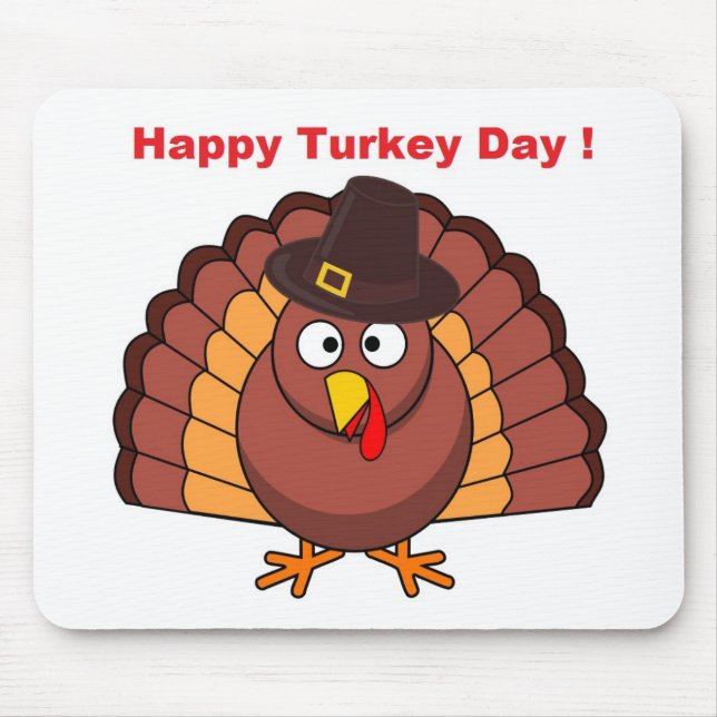 HAPPY TURKEY DAY MOUSE MAT (Front)