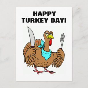 Happy Turkey Day! Postcard