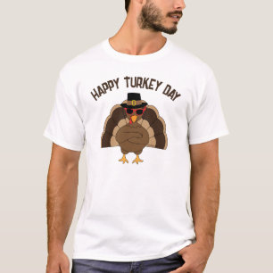 Happy turkey day Thanksgiving custom text T-Shirt