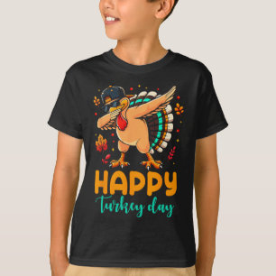 Happy Turkey Day Thanksgiving Turkey Pilgrim Men B T-Shirt