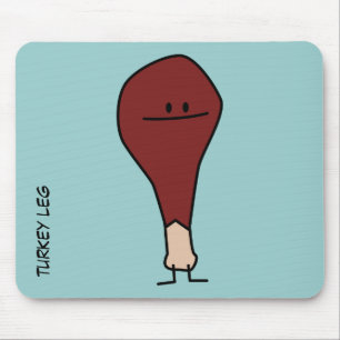 Happy Turkey Leg Drumstick protein bird Mouse Mat