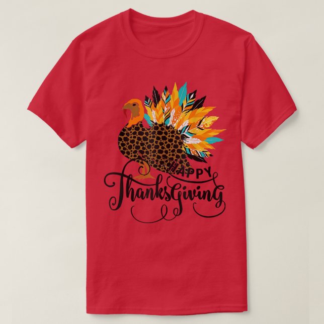 Happy Turkey Thanksgiving Dinner Family Thanksgivi T-Shirt (Design Front)