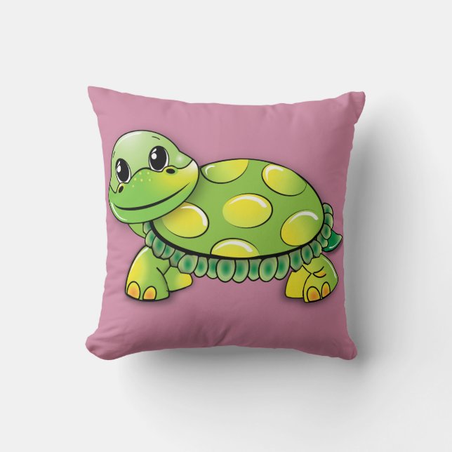 Happy turtle cushion (Front)